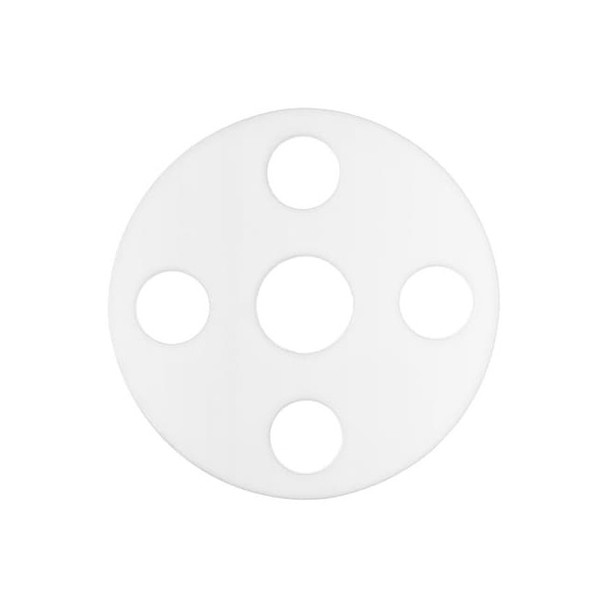 Full Face PTFE Flange Gasket for 1" Pipe, 1/8" Thick, No 300
