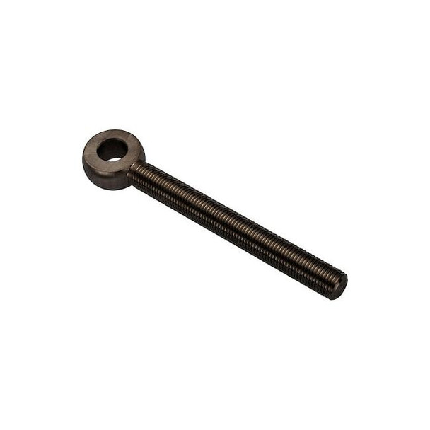 Fixed Rod End, Stainless Steel, Black Oxide, 3/8"-24 Thrd Sz, 3 in Thrd Lg