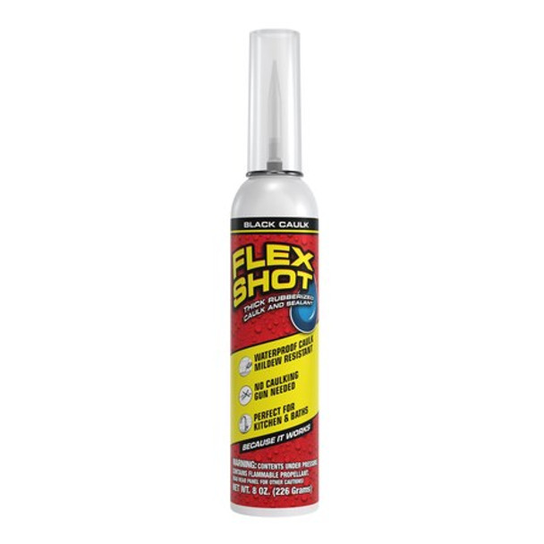Flex Seal Flex Shot Can,Black,8oz. FSH8B