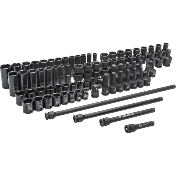 80PC 3/8IN DR. STD/DP SAE/MM MASTER IMPACT 89093