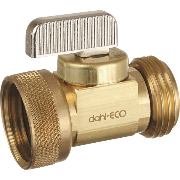 dahl Female Swivel Hose x Male Hose Straight Rough Brass Hose-Mate Valve