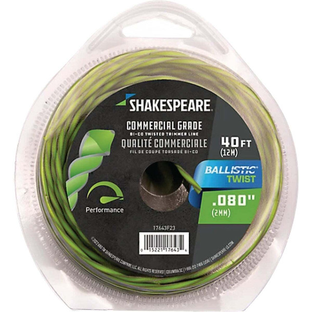 Shakespeare Ballistic Twist 0.080 In. x 40 Ft. Trimmer Line 17791
