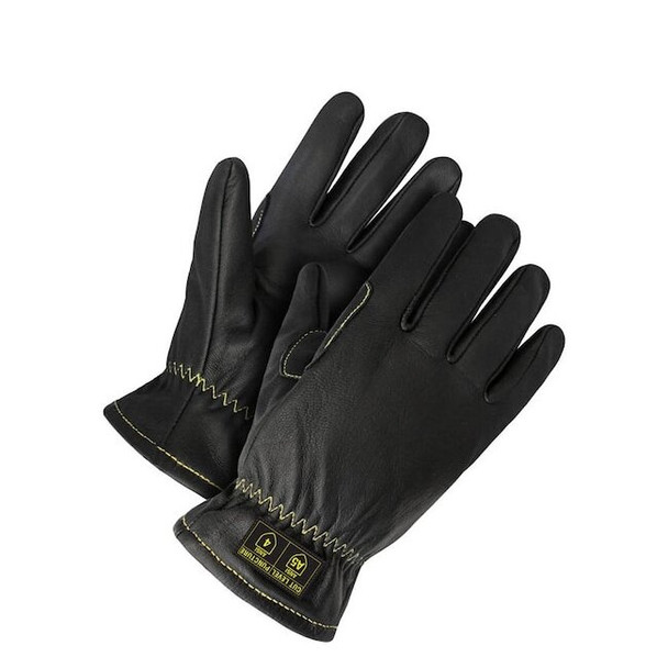 Bdg Leather Gloves, Full Finger, 1 PR 20-1-10751-X3L-K