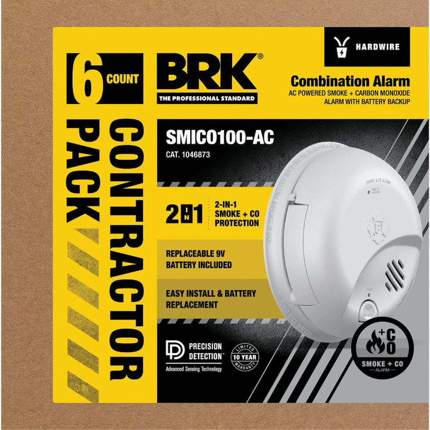 BRK 6pk Hw Ion Smke/Co Alarm 1046873