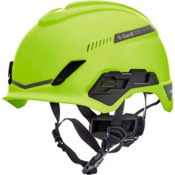 MSA V-Gard&reg; H1 Safety Helmet Trivent Fas-Trac&reg; III Pivot ANSI EN12492Hi-
