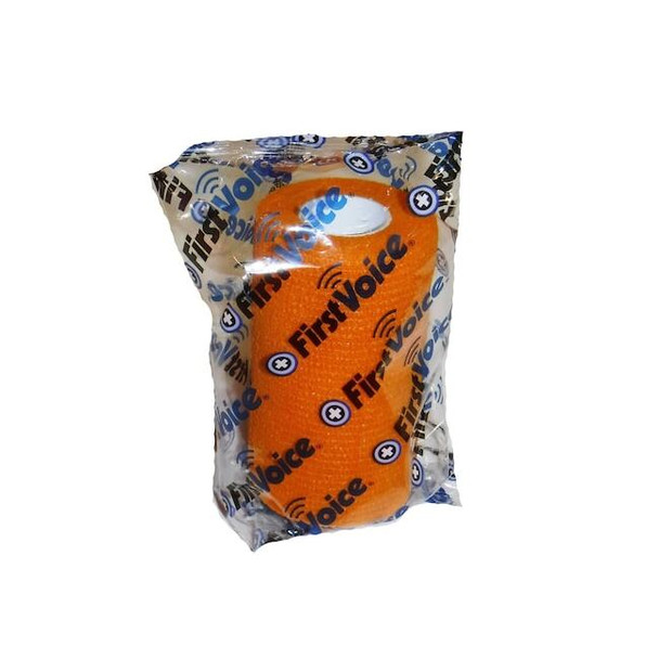 First Voice Self-Adhesive Bandage, 4" x 5yds (4-Pack), Orange TS-3190-4O