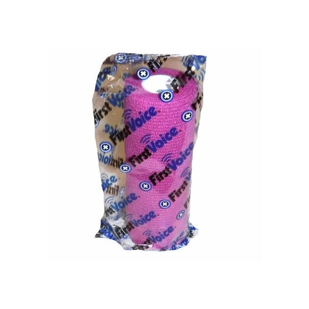 First Voice Self-Adhesive Bandage, 5" x 5yds (8-Pack), Bright Pink TS-3192-8BP