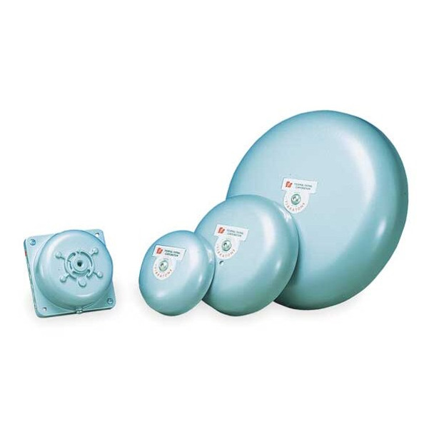 Vibrating Mechanism, Bell, Continuous, 24V DC, 98 to 102dB, Steel, Gray