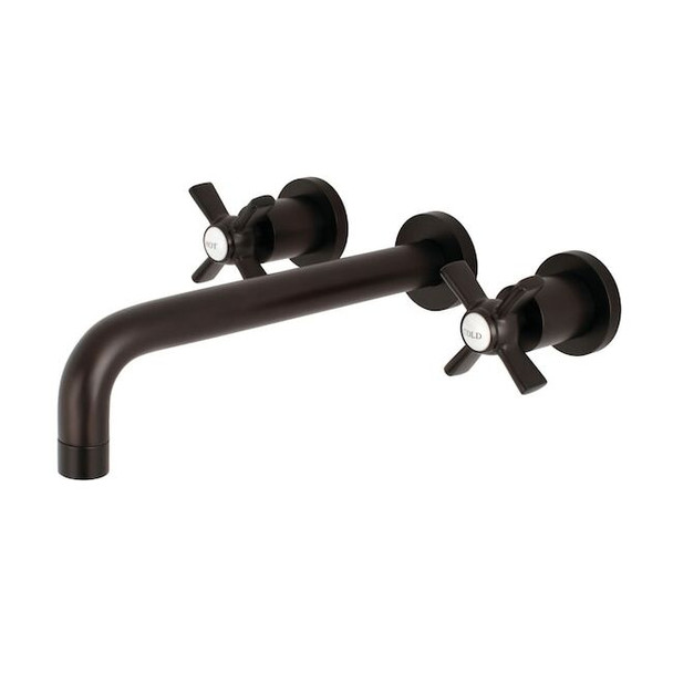 Kingston Brass Roman Tub Faucet, Oil Rubbed Bronze, Wall Mount KS8025ZX
