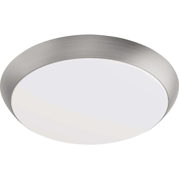 Feit 11 In. Brushed Nickel LED CCT Dimmable Flush Mount Ceiling Light Fixture