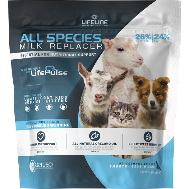 LifeLIne 4 Lb. 26% Protein/24% Fat All Species Milk Replacer 49804