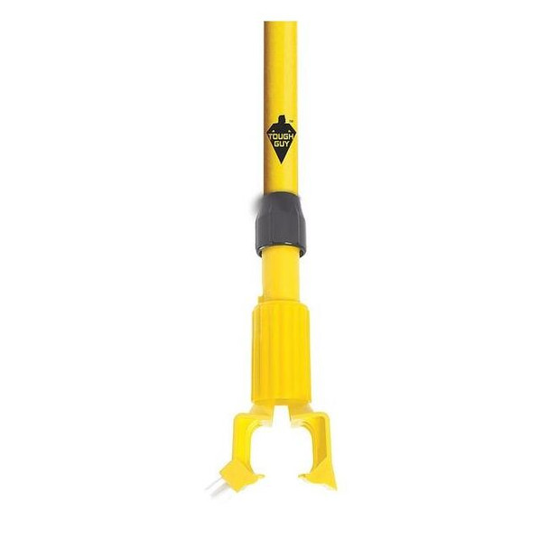 Tough Guy Clamp On Wet Mop Handle, Yellow, Fiberglass 22F184