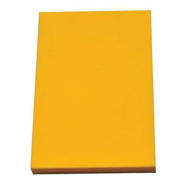 Foam Sheet, Crosslink, 12 in W, 24 in L, 1/2 in Thick, Yellow