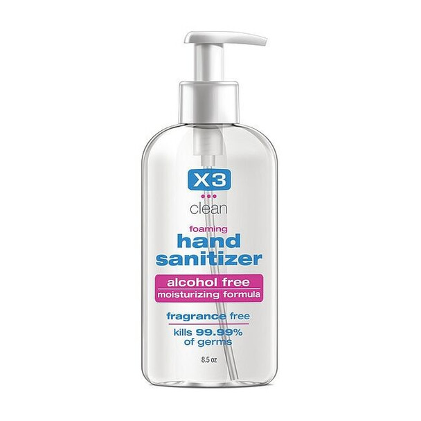 X3 Hand Sanitizer,Size 8.5 oz.,Foam 10010