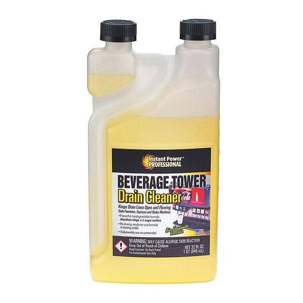Instant Power Professional BevTowerDrainClnr,Ptn Meas Btl,32 oz,Liq 8821
