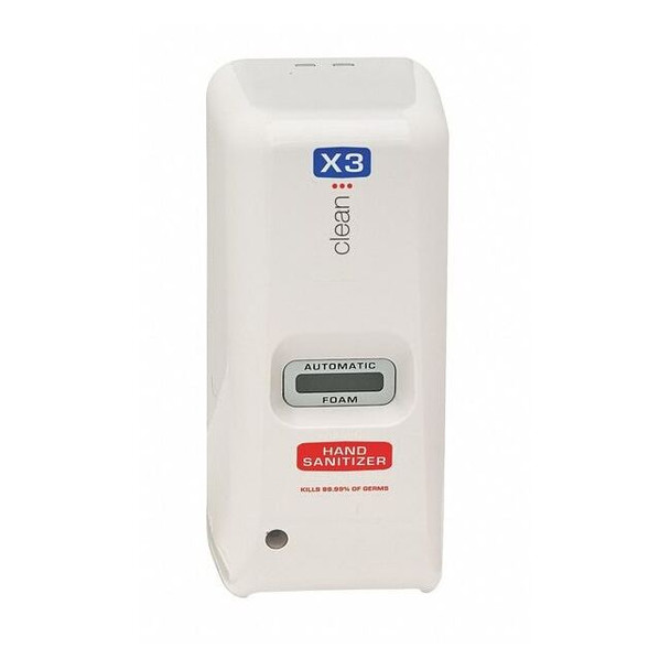 X3 Hand Sanitizer Disp,CLR,1000mL,4 3/4 inD 10085