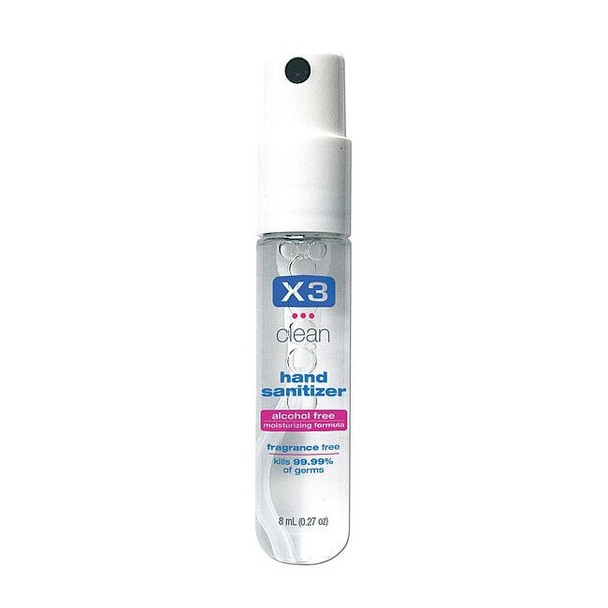 X3 Hand Sanitizer,Size 0.27 oz.,Spray 10020