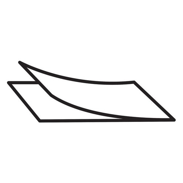 White PTFE Film Stock 12" L x 12" W x 0.010" Thick