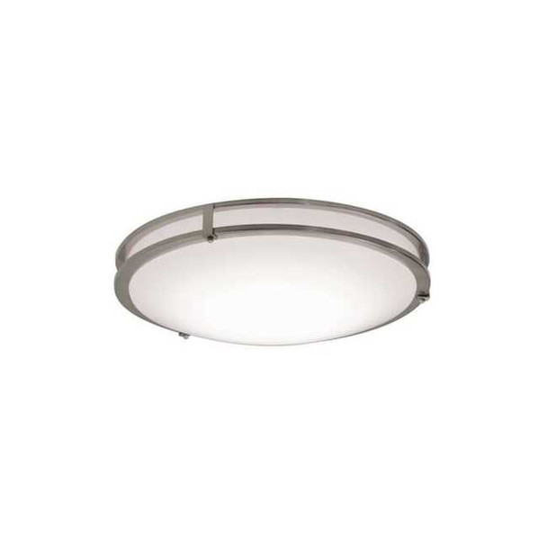 Afx LED Flush Mount, 14 in D, Silver, Steel CAF14L5AJUDSN
