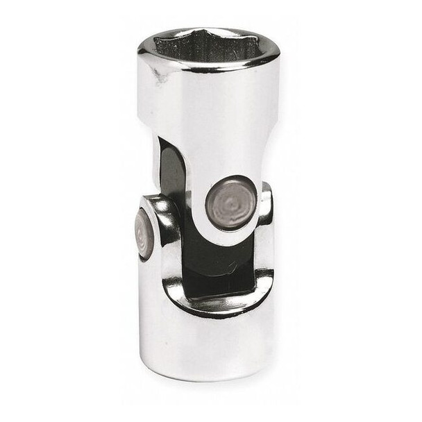 WESTWARD 3/8 in Drive, 7/8" SAE Socket, 12 Points, Flex Steel,Chrome,7/8