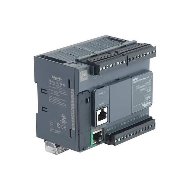 Schneider Electric Logic Controller,2A,10 Output,100-240VAC TM221CE24R