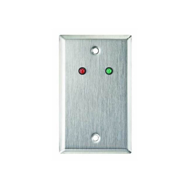 Alarm Controls Wall Plate,Single Gang,Stainless Steel RP-09L