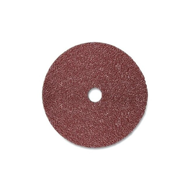 Fibre Disc 782C, Precision Shaped Ceramic, 4-1/2 in dia x 7/8 in Center Hole, 60+ Grit, Die 450E