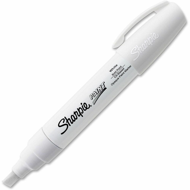Sharpie Oil-Based Paint Marker - Bold Point - White Ink - Oil Based - 1 Each