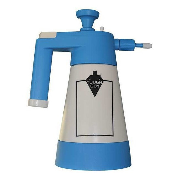 Tough Guy 1L White/Blue, Plastic Compression Spray Bottle 35WT58