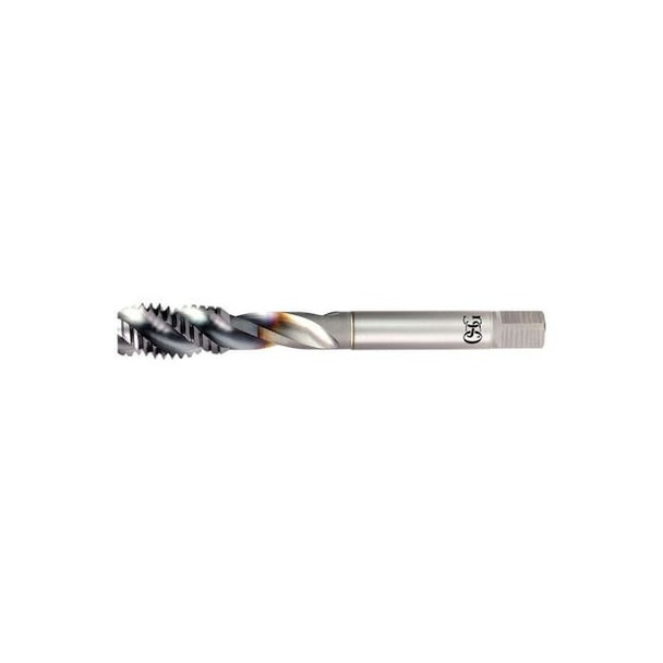 Spiral Flute Tap, 1/2"-13, Modified Bottoming, UNC, 3 Flutes, TiCN