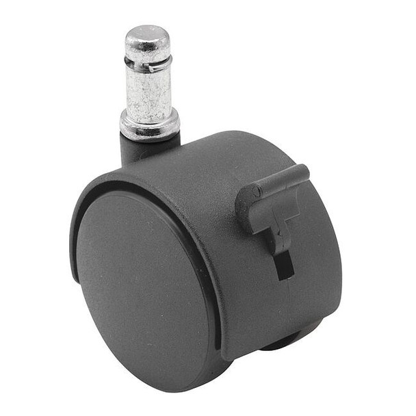 60mm Non-Marking Nylon Swivel Caster, Side Brake, Loads Up To 100 lb