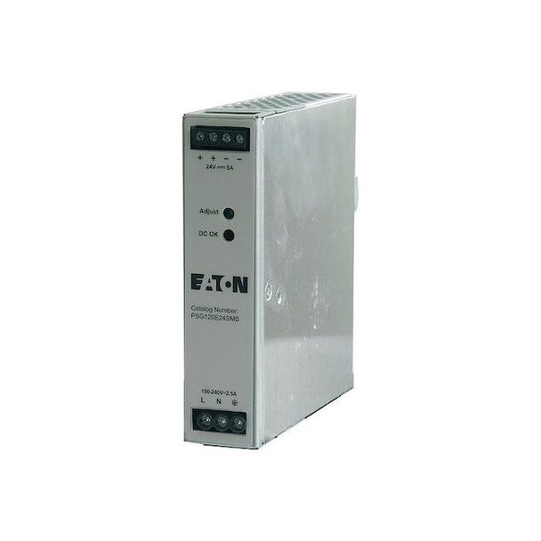 AC to DC Power Supply, 100/240V AC, 24V DC, 120 W, 5 A, DIN Rail