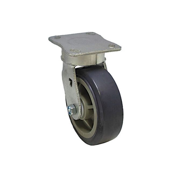 Manufacturer Varies Plate Caster,600 lb. Load,Gray Wheel P25SX-UP040D-14