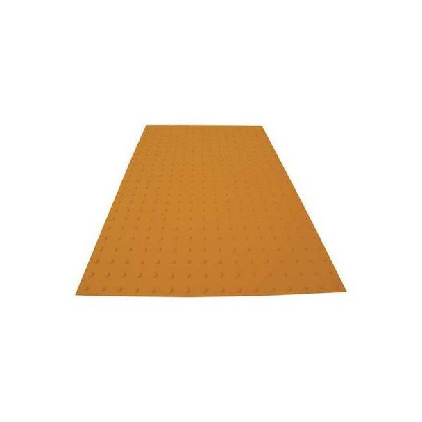 ADA Warning Pad Flexible Cement Yellow, 3 ft W x 5 ft L, 1 in Thick