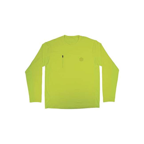 Ergodyne Cooling Long Sleeve Sun Shirt with UV Protection, Green, S 6689