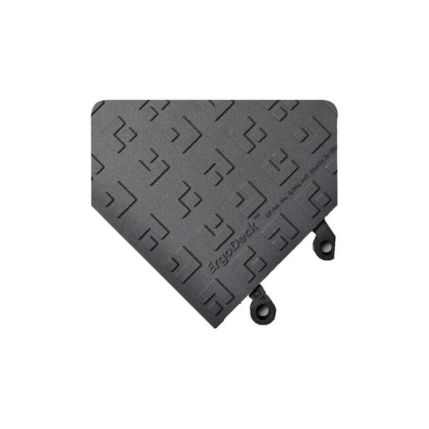 Wearwell Mat, Vinyl, 18 in W x 7/8 in Thick, 10 PK 566.78x18x18BK-CS10