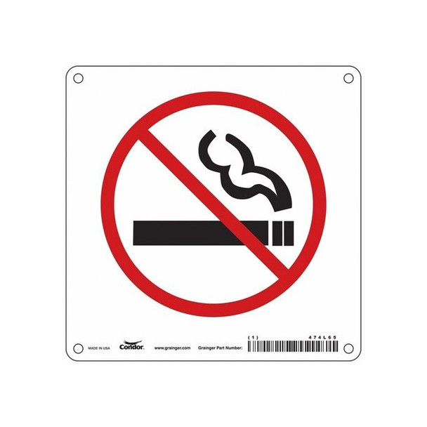 Condor No Header, No Legend, 6 in W x 6 in H, Square, Polyethylene 474L65