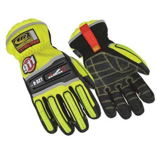 Ringers Gloves Extrication Gloves,Armortex,M,Hi-Vis,Pr 327-09