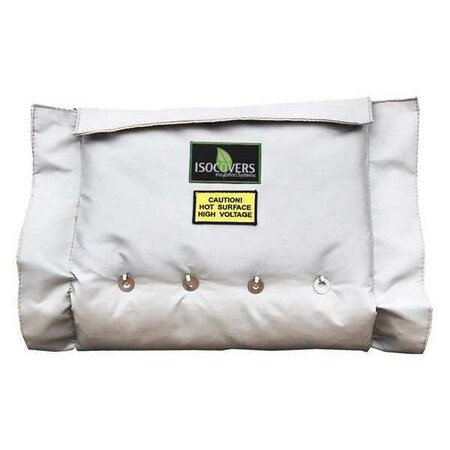 Unitherm 2" x 12" L Fiberglass Insulated Pipe Jacket 3" Wall IW1212