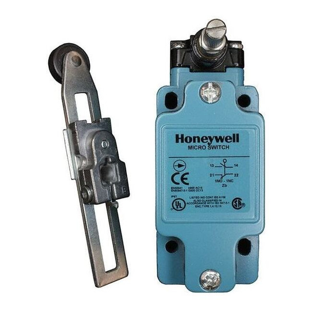 Limit Switch - Rotary Roller Lever, SPDT, Die Cast Zinc, NEMA 4/12/13, IP67