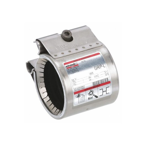 Pipe Coupling, 1 in, 316 Stainless Steel, Polished, Axial Restraint, 232 psi