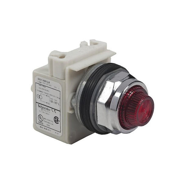 Schneider Electric Pilot Light, Green, 30mm, LED 9001KP1LGG31