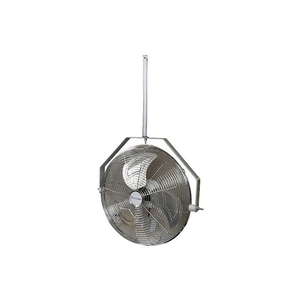 Industrial Fan, Ceiling Mount, 24 in Blade Dia, 120V, 7,951 cfm, Non-Oscillating