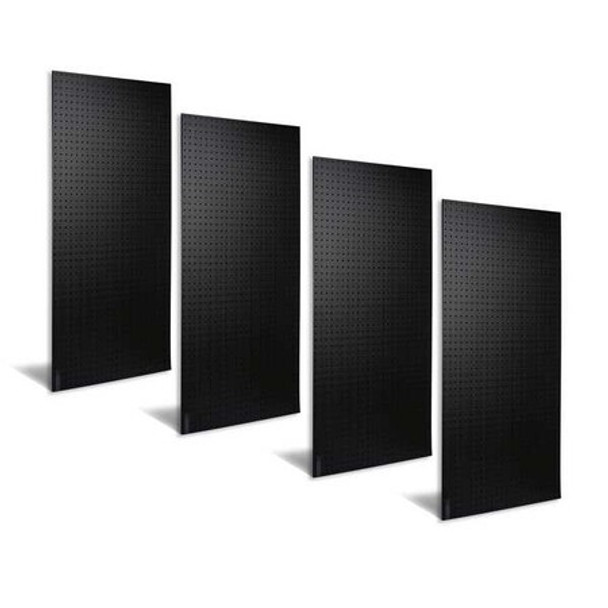 Triton Products Pegboards,4 Panel,3/16"D,48"H,24"W,Black DB-4BK