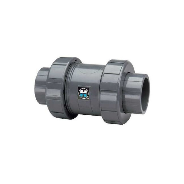 Check Valve, True Union, Ball, 2-1/2", PVC/EPDM, Threaded