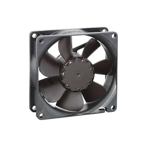 Ebm-Papst Axial Fan, Square, 24V DC, 1 Phase, PBT Plastic, 3 3/16 in W. 8414NMU
