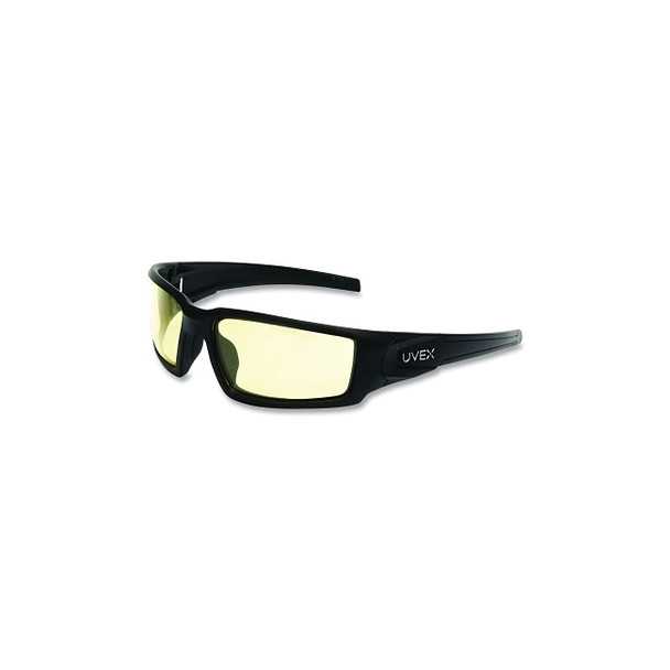 Hypershock™ Safety Eyewear, Amber Polycarbonate Lens, HydroShield® AF, Matte Black Polycarbonate Frame
