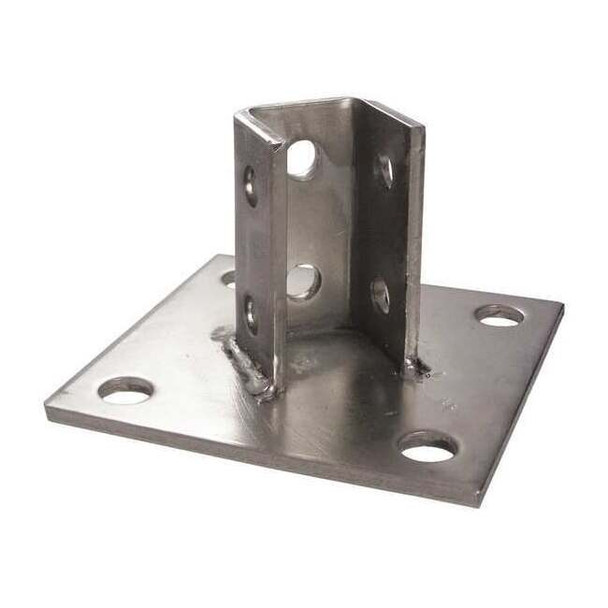 Calbrite Post Base for 1-5/8 in Strut,304 SS S45800PB00