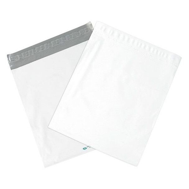 Manufacturer Varies Expansion Poly Mailers, 11"x13"x4", White, PK100 39UK75