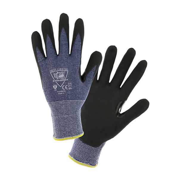 Seamless Knit HPPE Blended Glove with Nitrile Coated Foam Grip on Palm & Fingers, Large